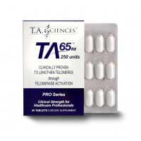 TA-65 ® RX 45 tabletta, egyenként 250 egység hatóanyagot tartalmaz. Orvosok és terapeuták számára kifejlesztve.